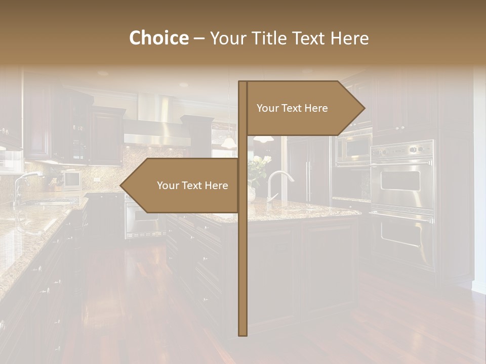 Furniture Counter Dining PowerPoint Template