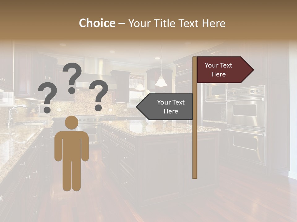 Furniture Counter Dining PowerPoint Template