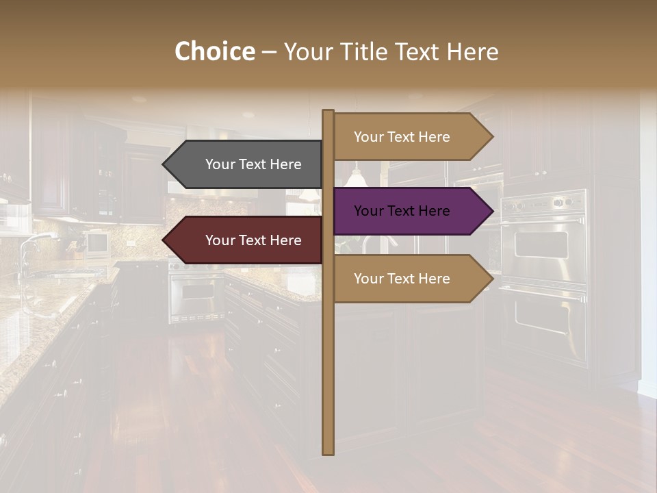 Furniture Counter Dining PowerPoint Template