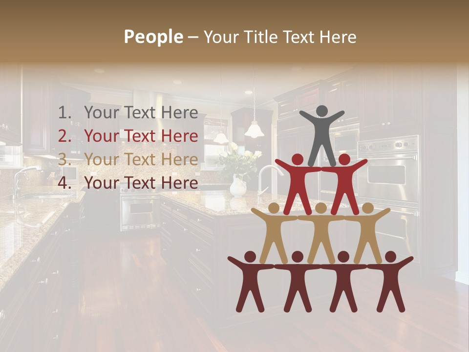 Furniture Counter Dining PowerPoint Template