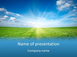 Outdoor Sky Land PowerPoint Template