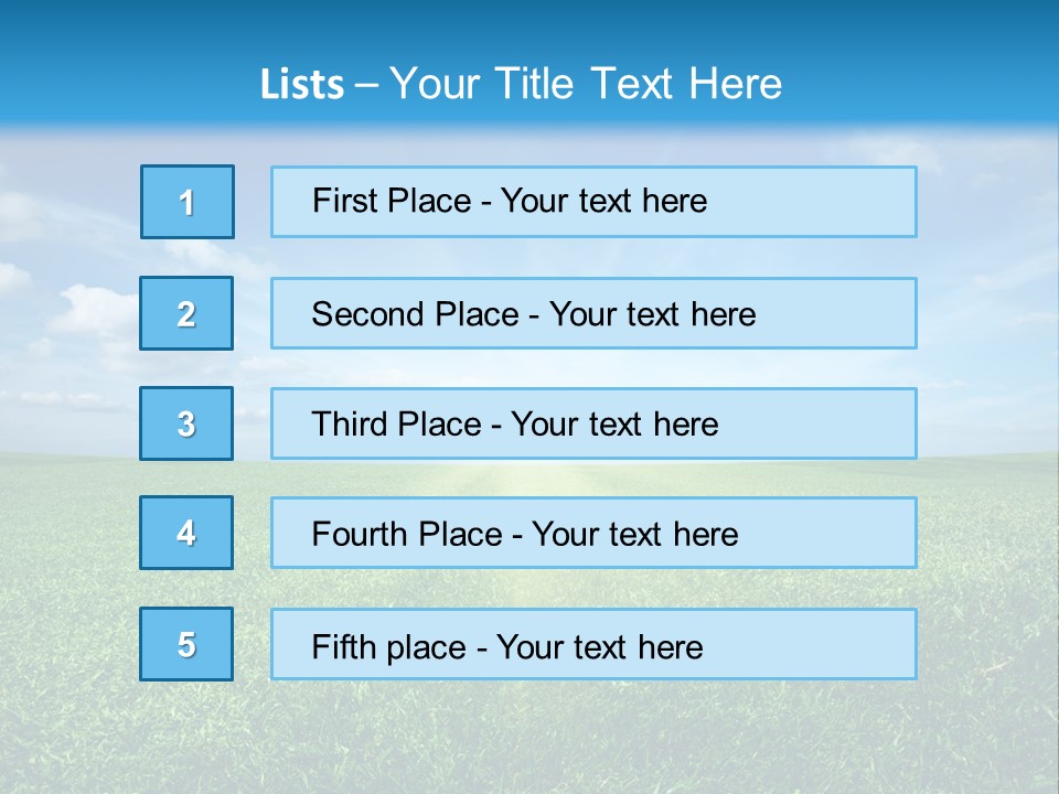 Outdoor Sky Land PowerPoint Template