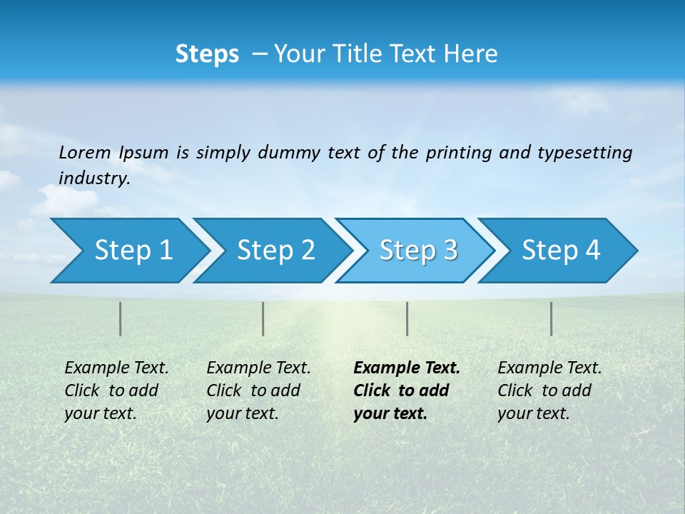 Outdoor Sky Land PowerPoint Template