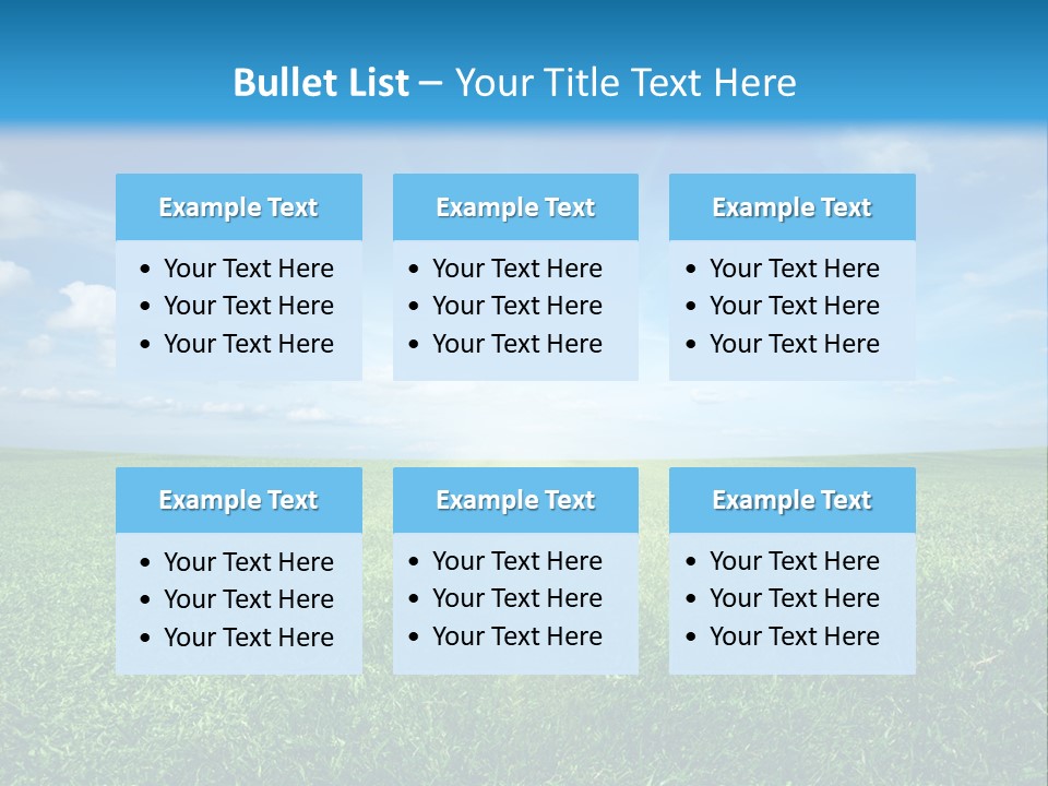 Outdoor Sky Land PowerPoint Template