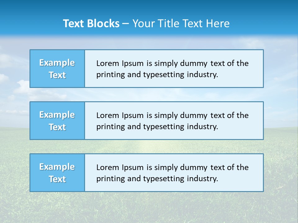 Outdoor Sky Land PowerPoint Template