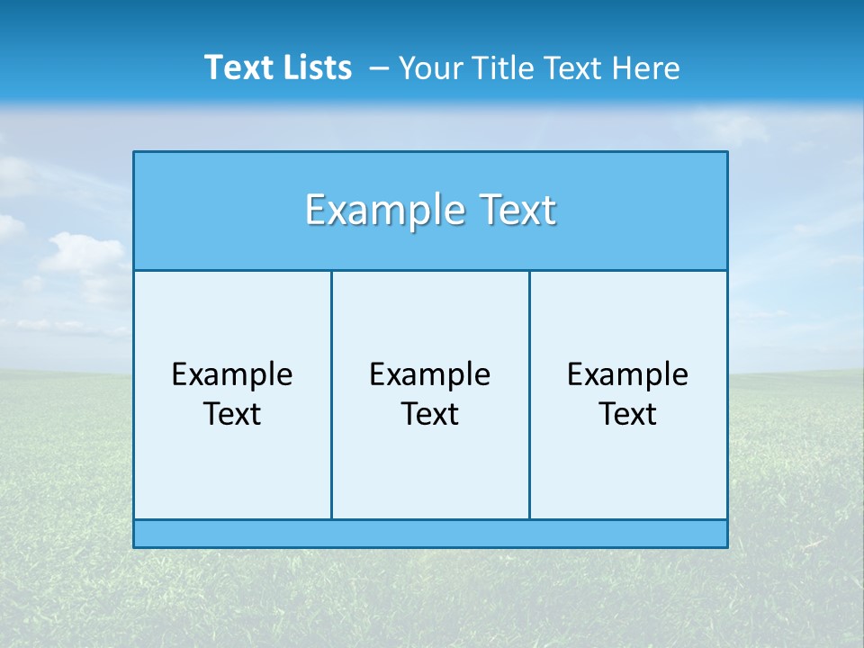 Outdoor Sky Land PowerPoint Template