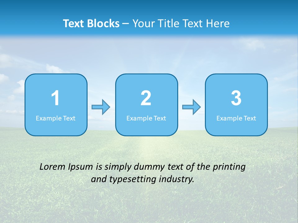 Outdoor Sky Land PowerPoint Template