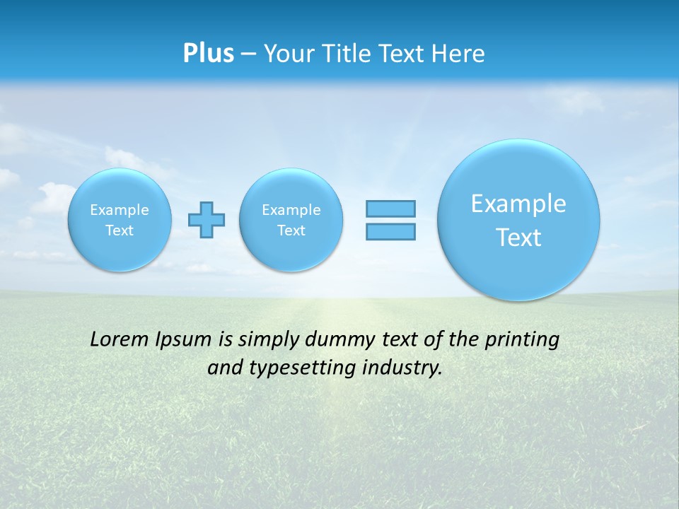 Outdoor Sky Land PowerPoint Template