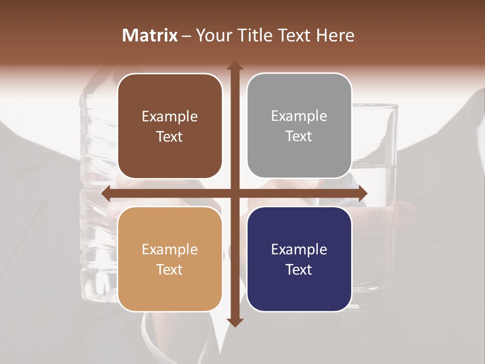 Glassware Businessman People PowerPoint Template