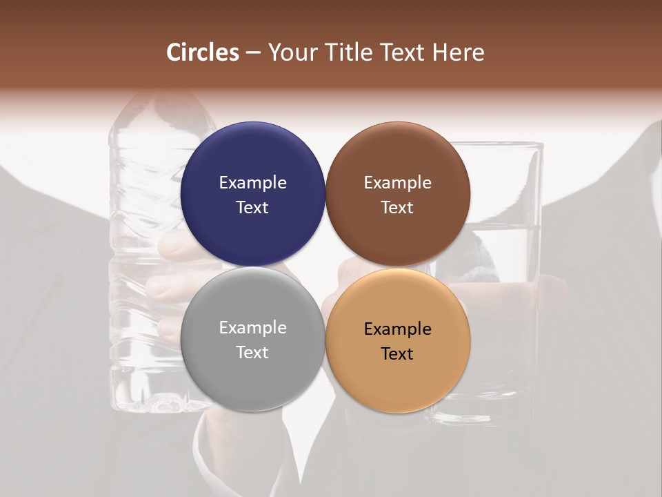 Glassware Businessman People PowerPoint Template