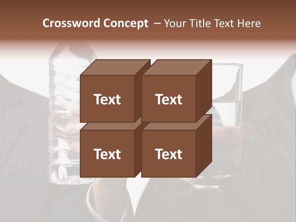 Glassware Businessman People PowerPoint Template