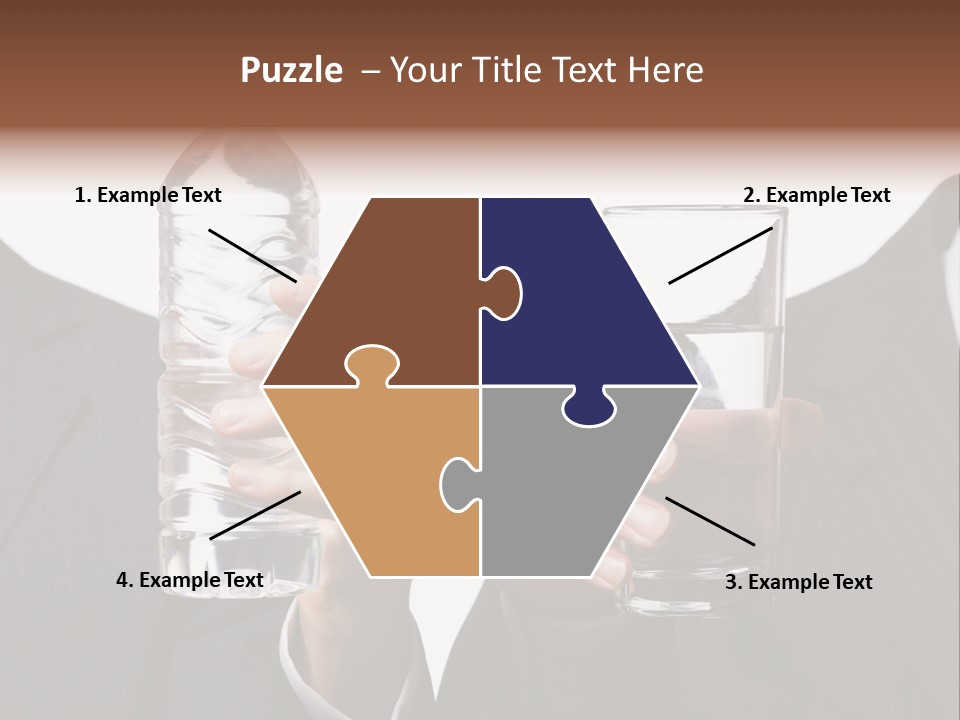 Glassware Businessman People PowerPoint Template