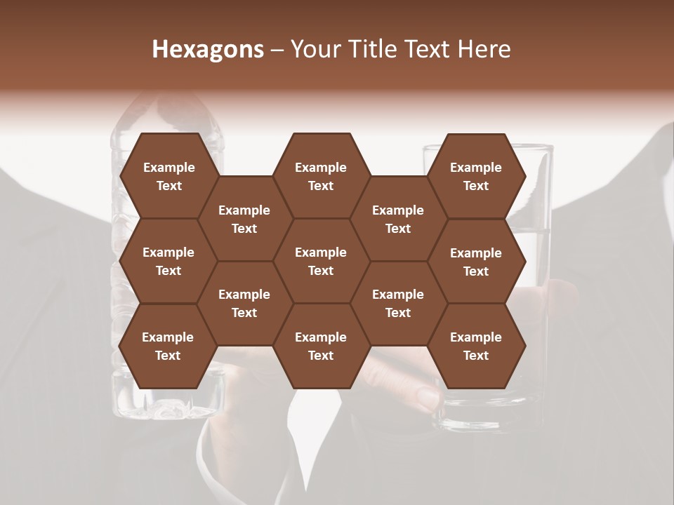 Glassware Businessman People PowerPoint Template