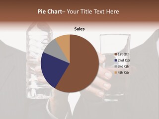 Glassware Businessman People PowerPoint Template