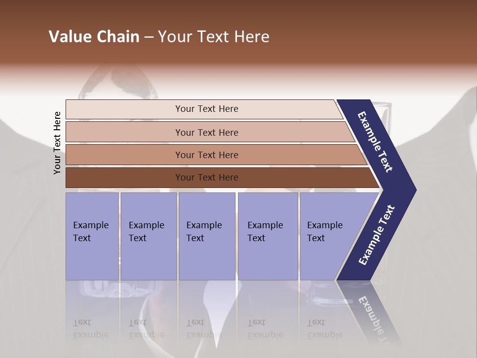 Glassware Businessman People PowerPoint Template