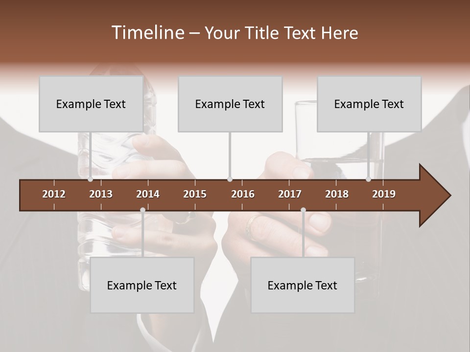 Glassware Businessman People PowerPoint Template