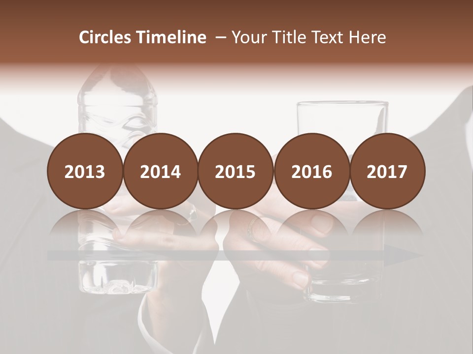 Glassware Businessman People PowerPoint Template