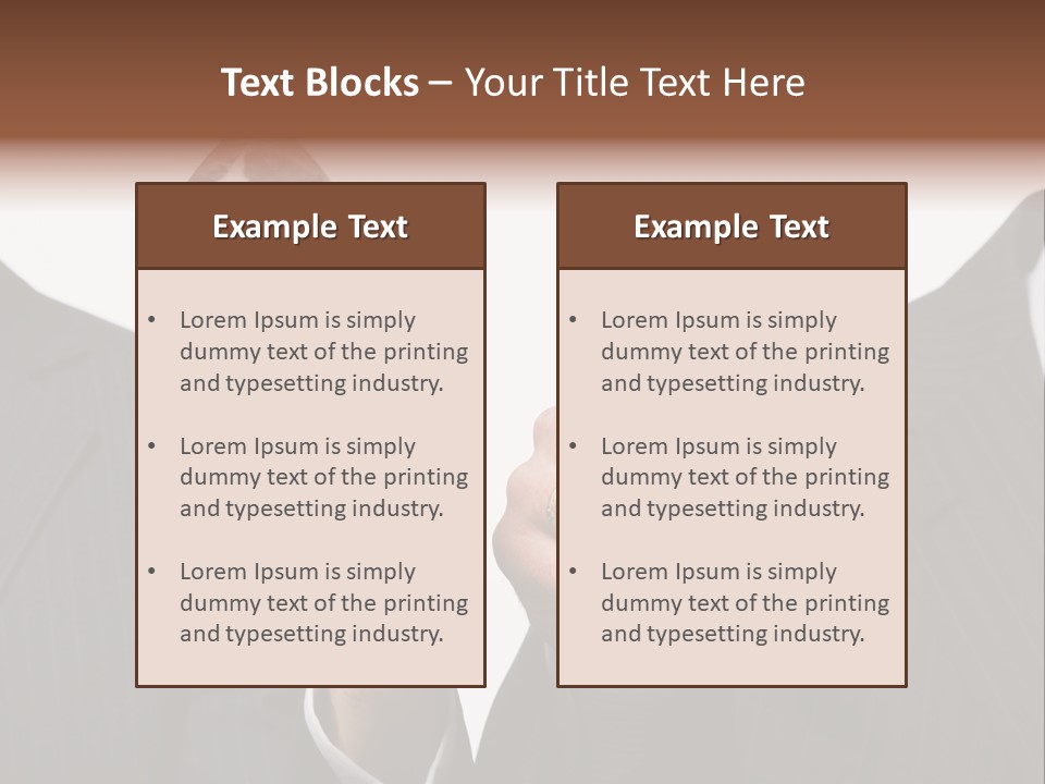 Glassware Businessman People PowerPoint Template