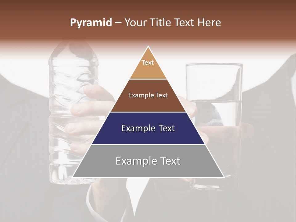 Glassware Businessman People PowerPoint Template