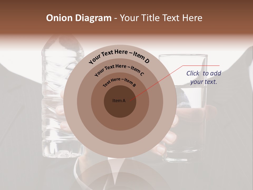Glassware Businessman People PowerPoint Template