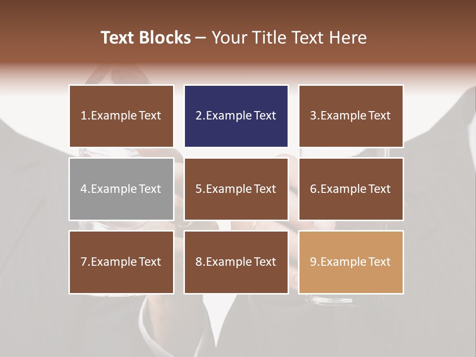 Glassware Businessman People PowerPoint Template