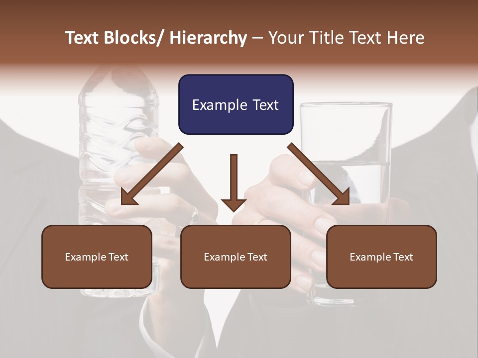 Glassware Businessman People PowerPoint Template