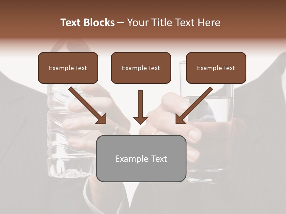 Glassware Businessman People PowerPoint Template