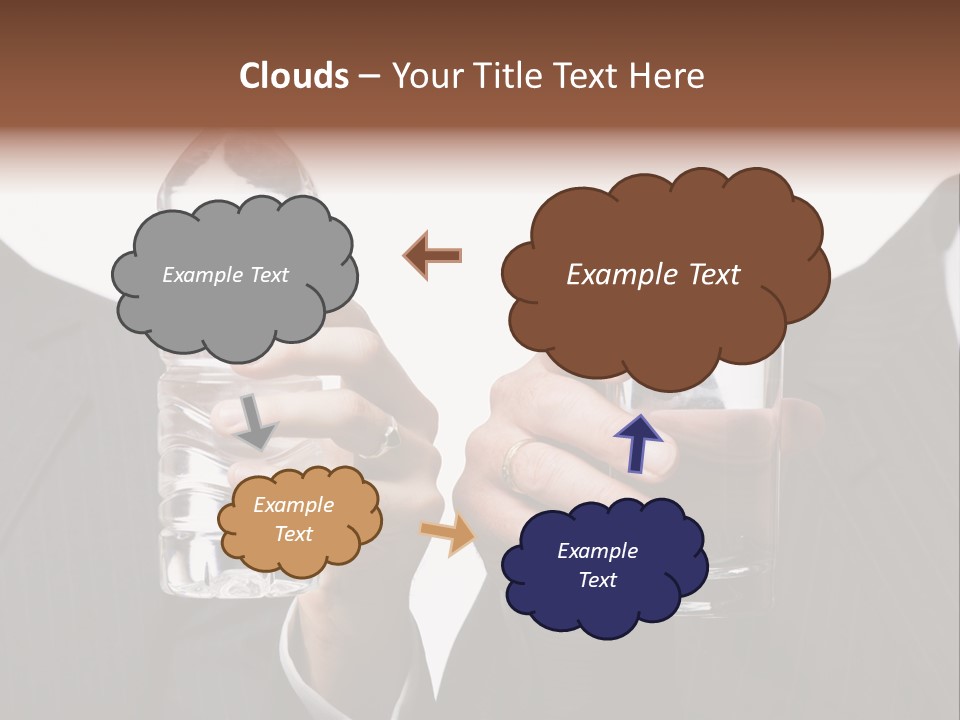 Glassware Businessman People PowerPoint Template