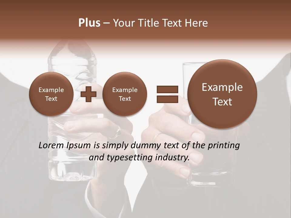 Glassware Businessman People PowerPoint Template