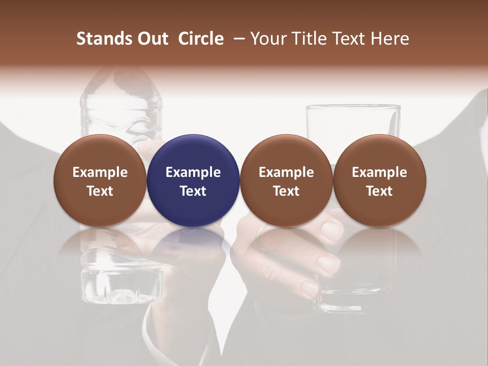 Glassware Businessman People PowerPoint Template