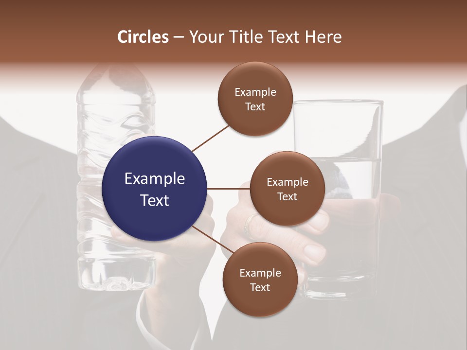 Glassware Businessman People PowerPoint Template