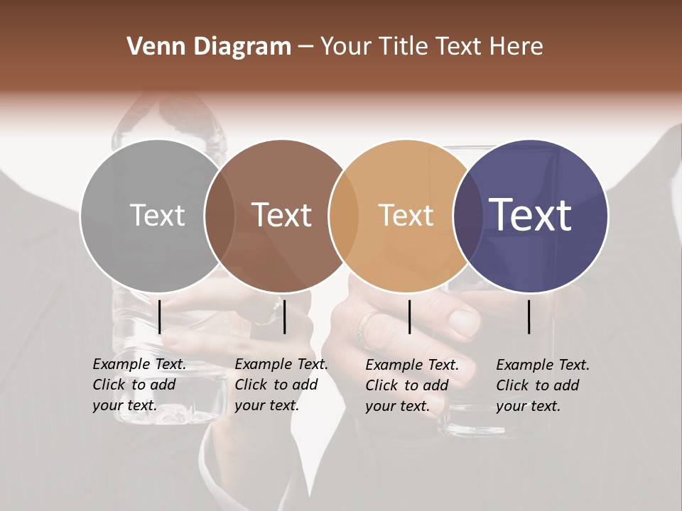 Glassware Businessman People PowerPoint Template