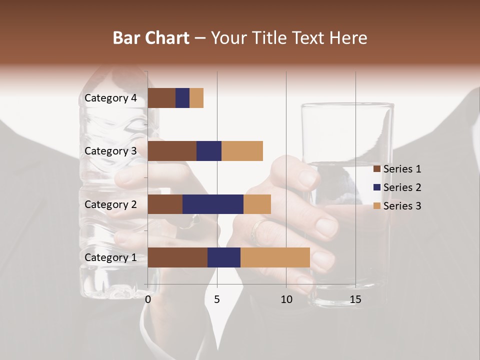 Glassware Businessman People PowerPoint Template