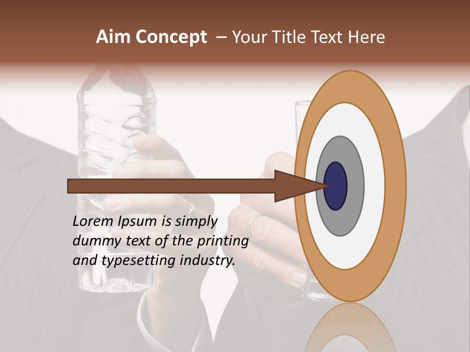 Glassware Businessman People PowerPoint Template