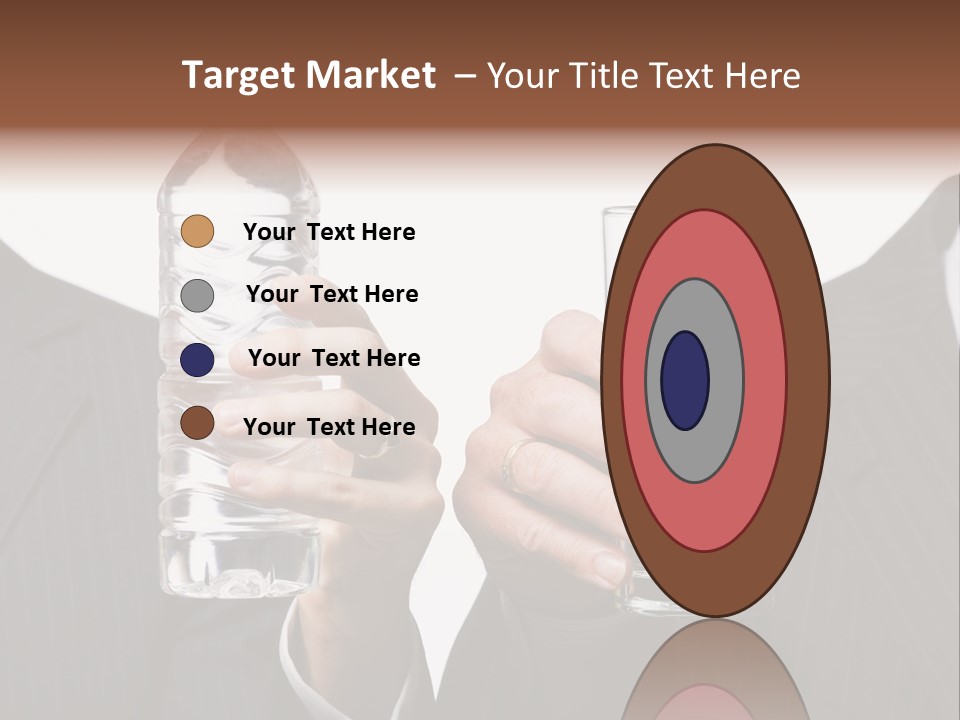 Glassware Businessman People PowerPoint Template