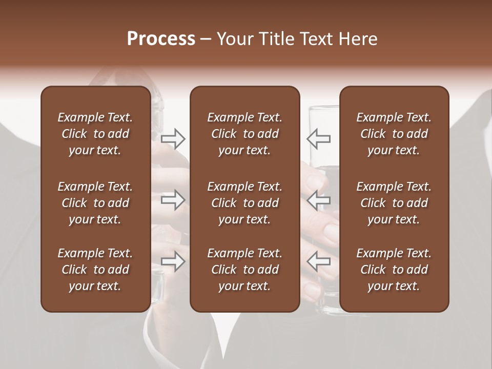 Glassware Businessman People PowerPoint Template
