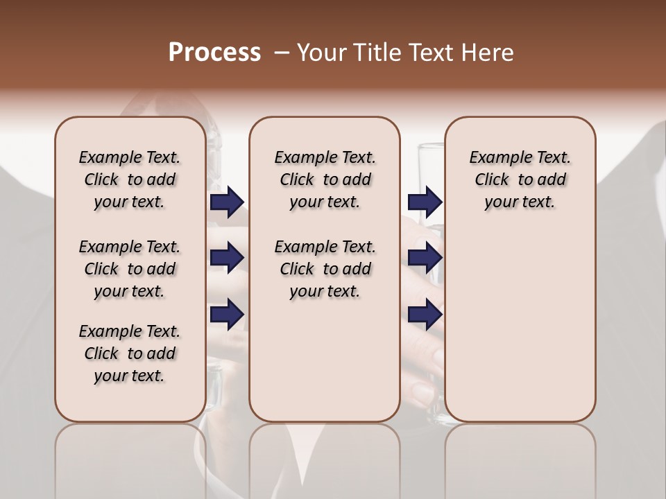 Glassware Businessman People PowerPoint Template