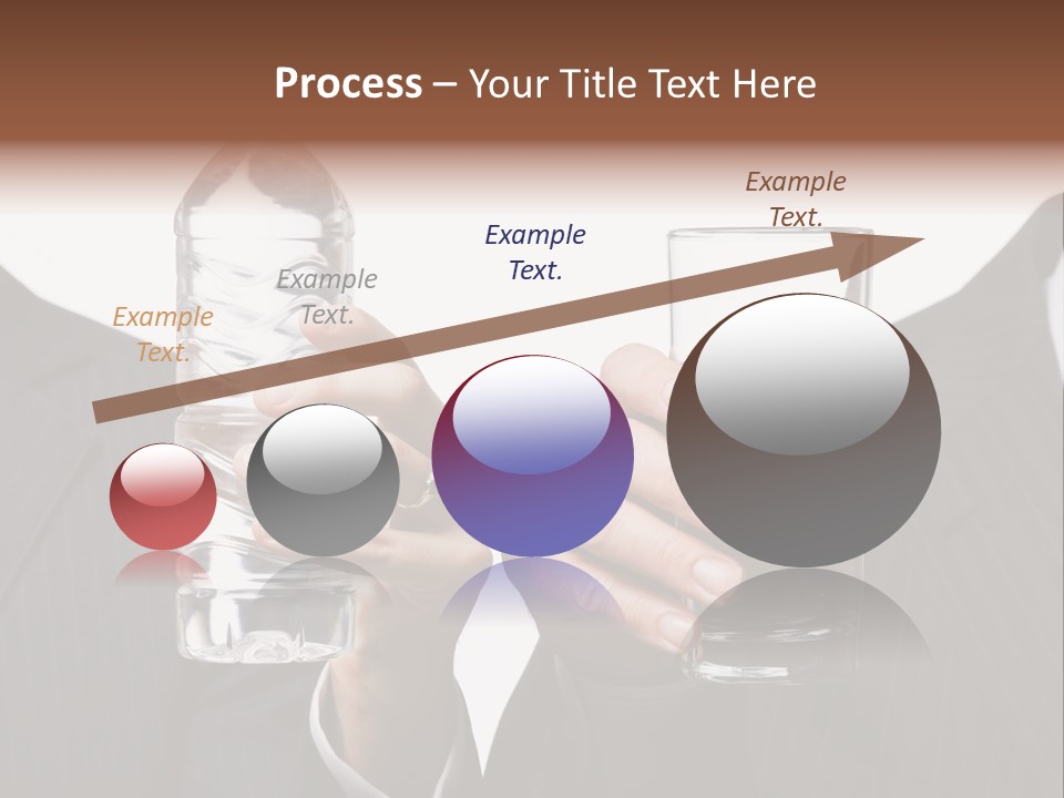 Glassware Businessman People PowerPoint Template
