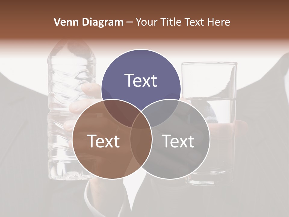 Glassware Businessman People PowerPoint Template