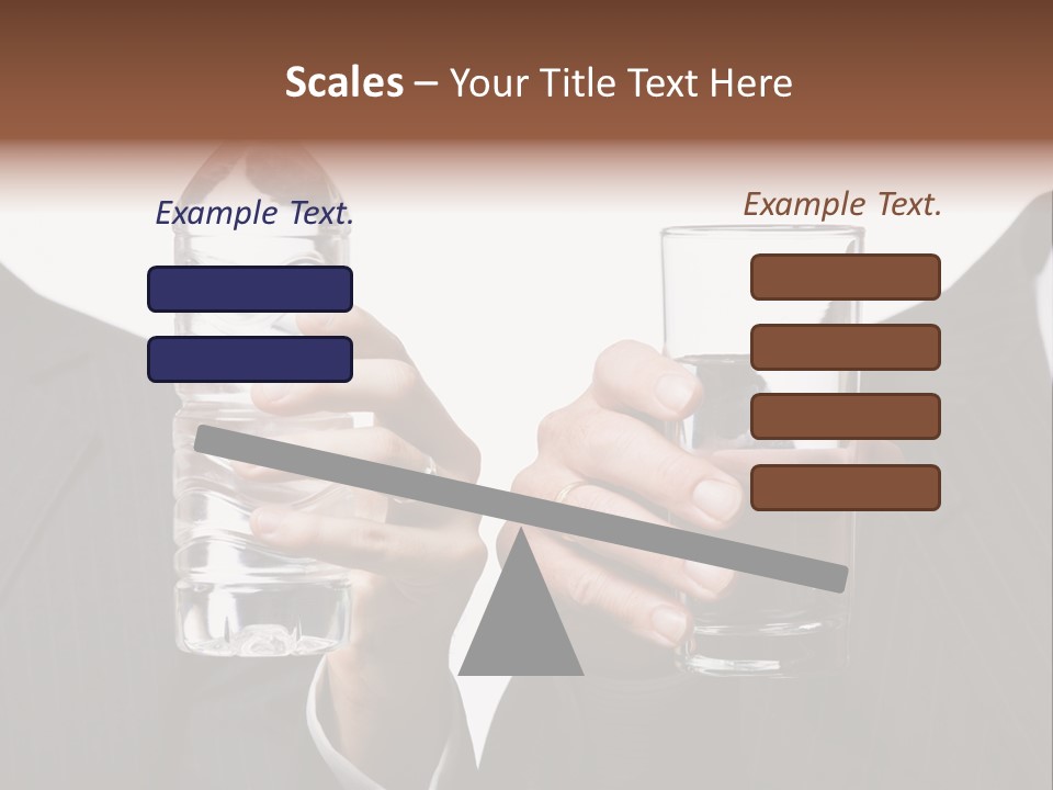 Glassware Businessman People PowerPoint Template