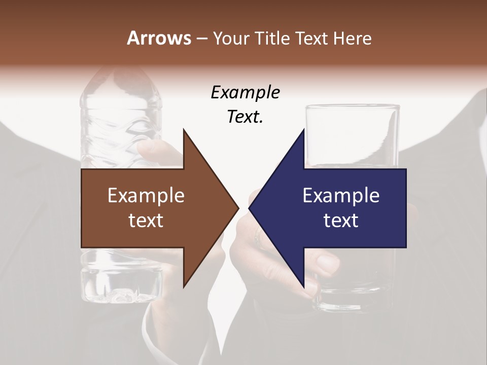 Glassware Businessman People PowerPoint Template