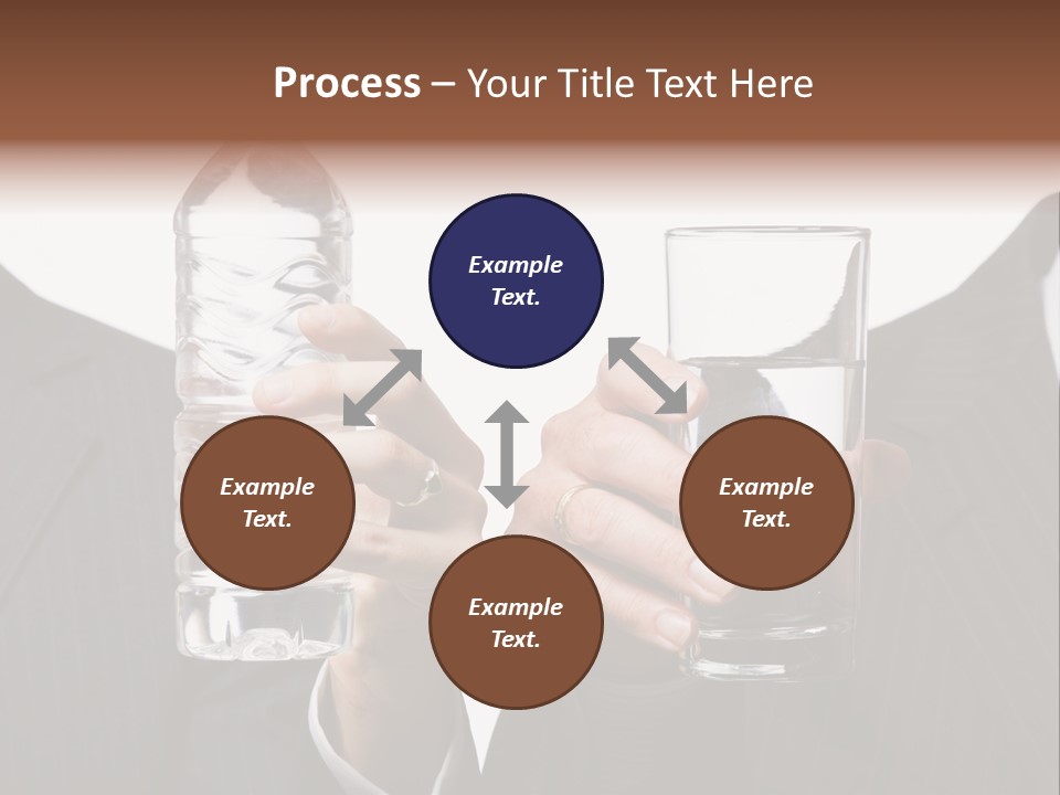 Glassware Businessman People PowerPoint Template
