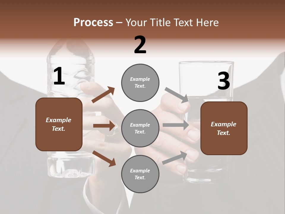 Glassware Businessman People PowerPoint Template