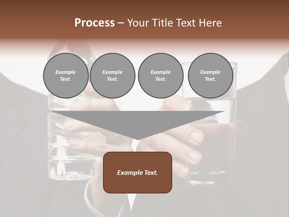 Glassware Businessman People PowerPoint Template