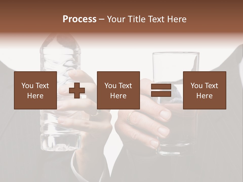 Glassware Businessman People PowerPoint Template