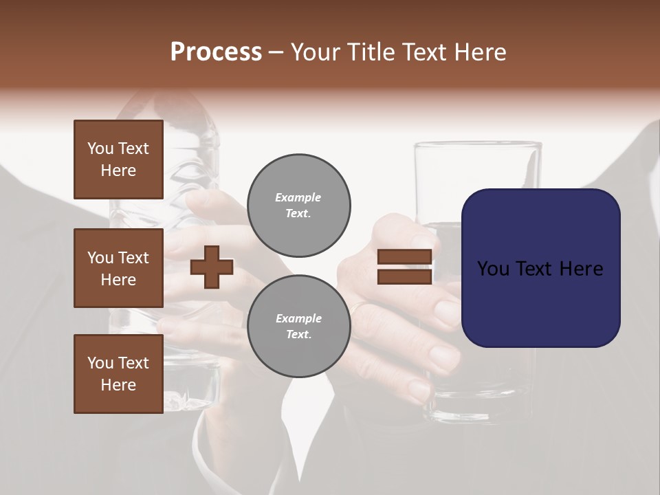 Glassware Businessman People PowerPoint Template