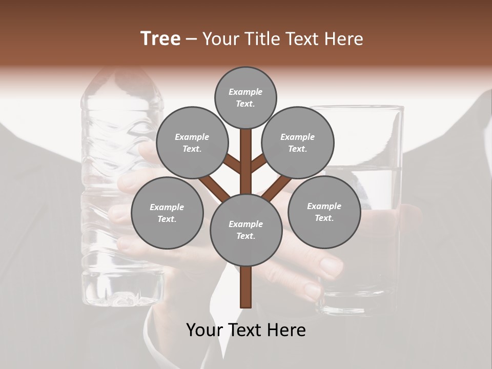 Glassware Businessman People PowerPoint Template
