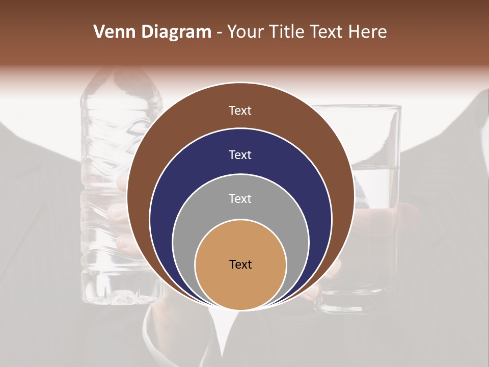 Glassware Businessman People PowerPoint Template