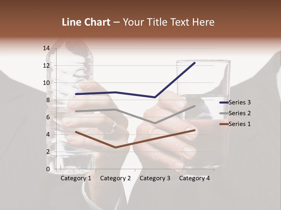 Glassware Businessman People PowerPoint Template