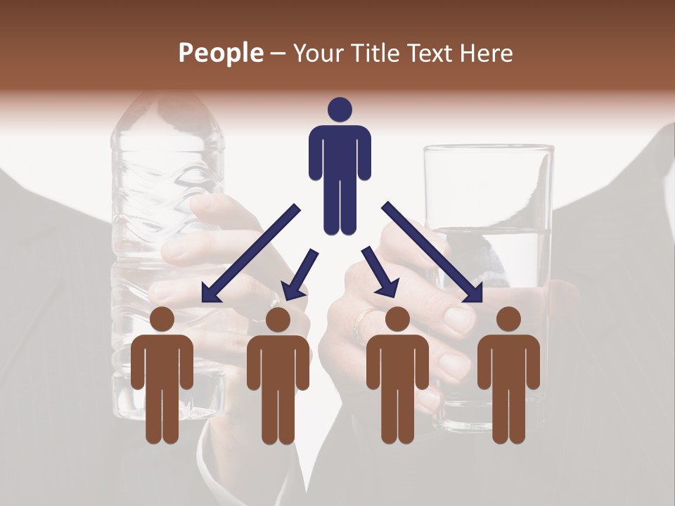 Glassware Businessman People PowerPoint Template